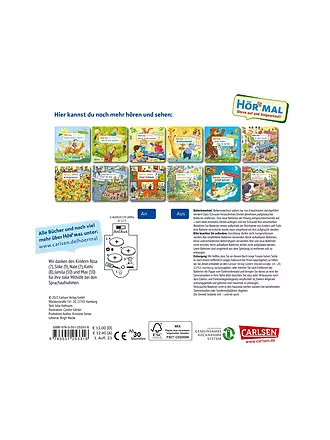 CARLSEN VERLAG | Hör mal - Libro de buscar y encontrar: En el agua | 